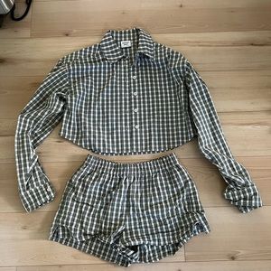 Aritzia, poppy shirt and Eva short set Size xs